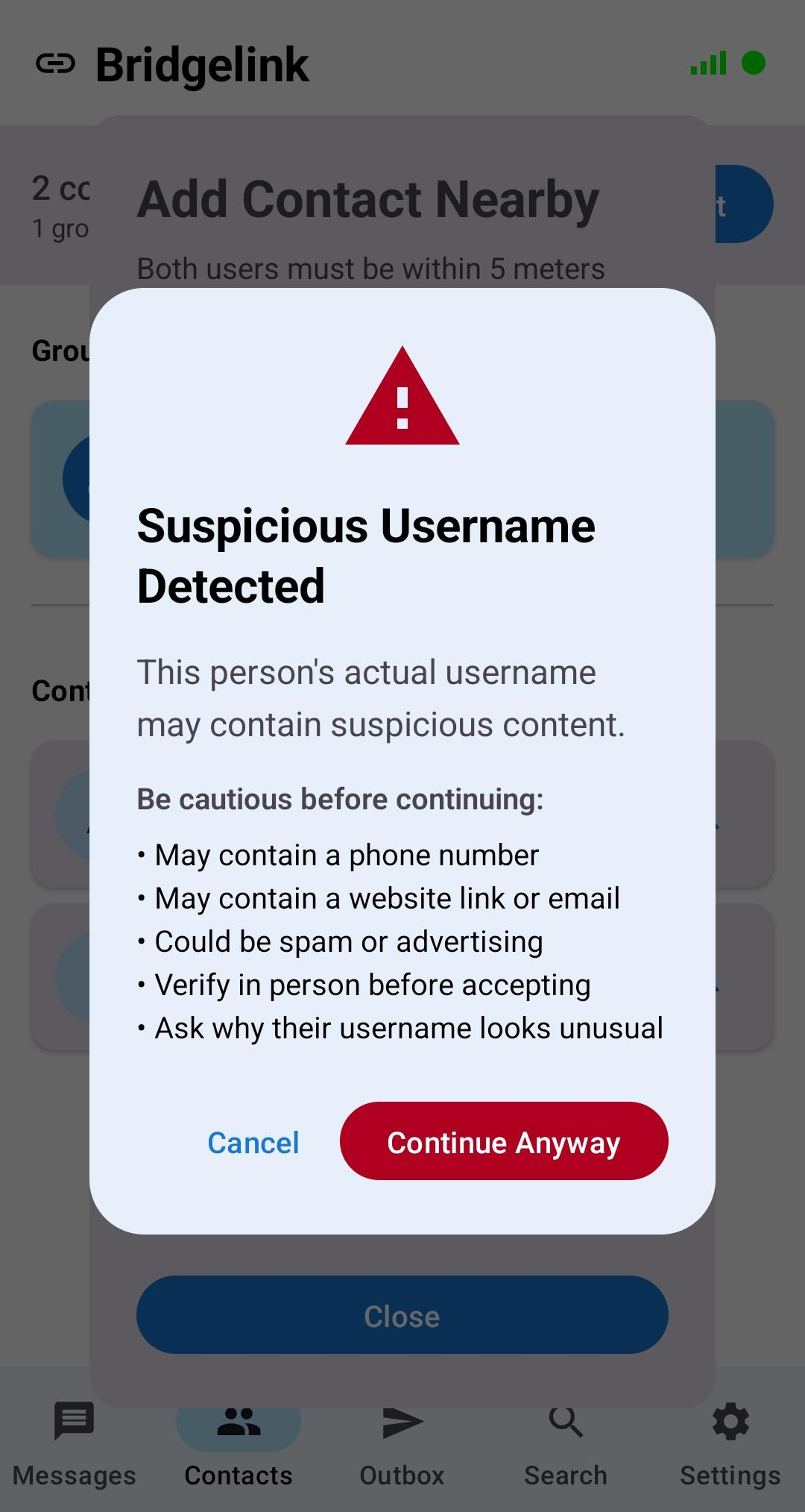 Anti-billboard discovery screen - light mode